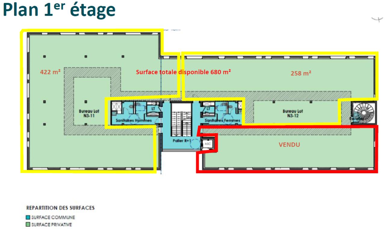 Bureau Bron 680m² Location bureau Bron Rhône OLBUR2528710 19